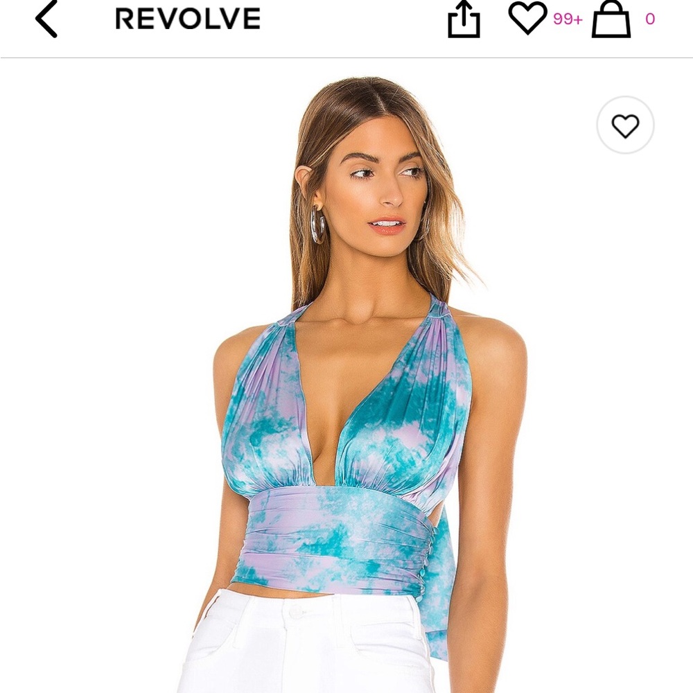 Lovers and Friends Venice Top - Lilac & Turquoise